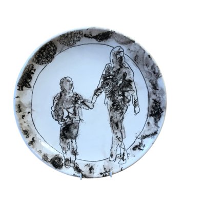 Mother and Child plate II