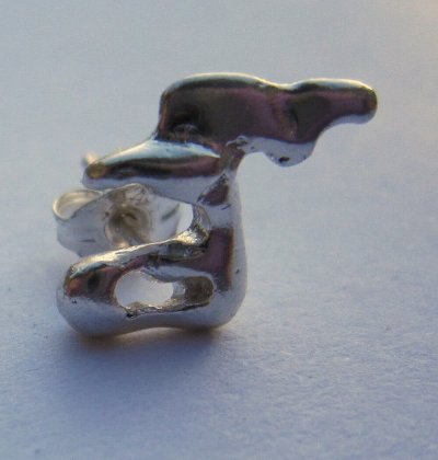 Silver Deer earrings
