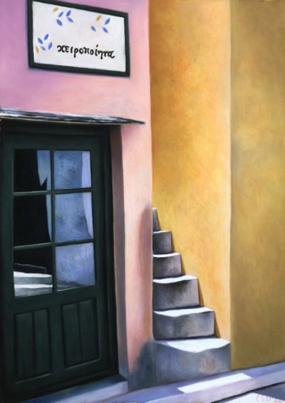 Christine Watson PS, Potomas Doorway, 2022, pastel on paper, 59x42cm copy